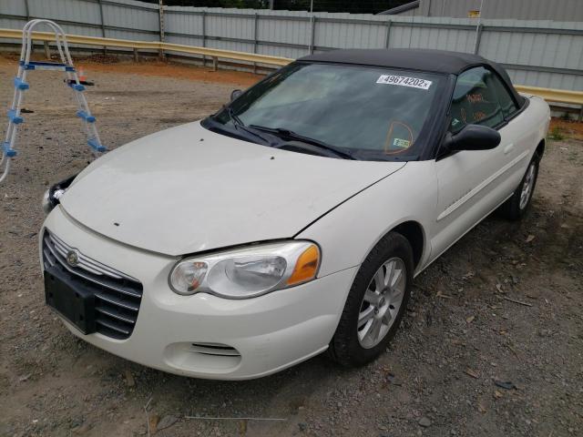 1C3EL75R04N149325 - 2004 CHRYSLER SEBRING GTC WHITE photo 2