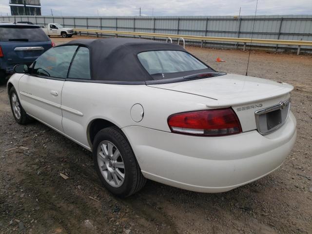 1C3EL75R04N149325 - 2004 CHRYSLER SEBRING GTC WHITE photo 3