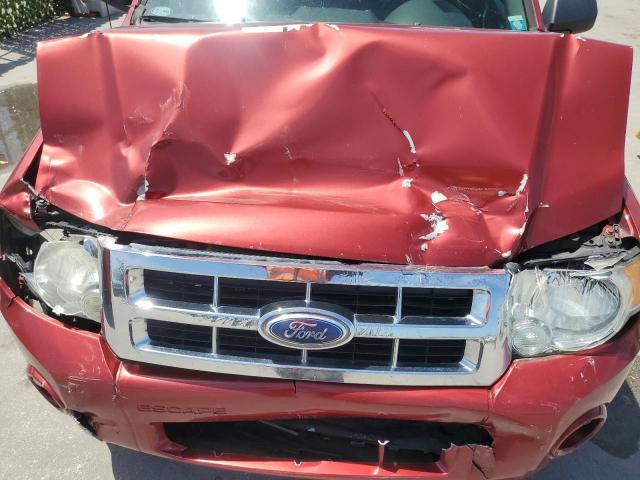 1FMCU0D79CKB11112 - 2012 FORD ESCAPE XLT BURGUNDY photo 11