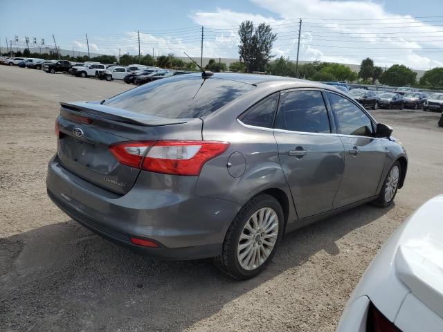 1FAHP3J26CL412805 - 2012 FORD FOCUS TITANIUM GRAY photo 3