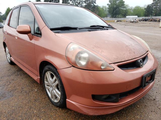 JHMGD376X8S038834 - 2008 HONDA FIT SPORT ORANGE photo 4