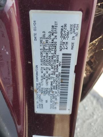 JTLKT324040157569 - 2004 TOYOTA SCION XB 紫色 照片 12