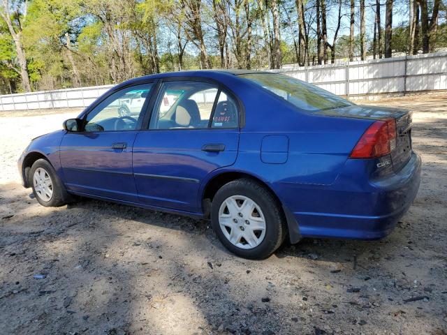 1HGES16364L003322 - 2004 HONDA CIVIC DX VP Mavi foto 2