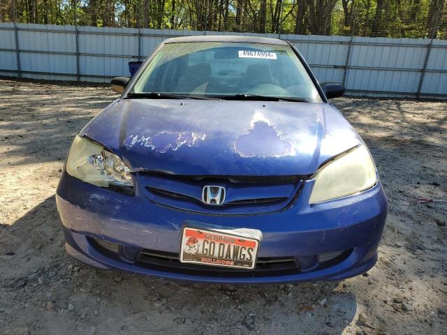 1HGES16364L003322 - 2004 HONDA CIVIC DX VP Mavi foto 5