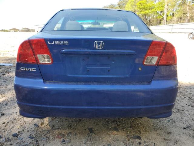 1HGES16364L003322 - 2004 HONDA CIVIC DX VP Mavi foto 6