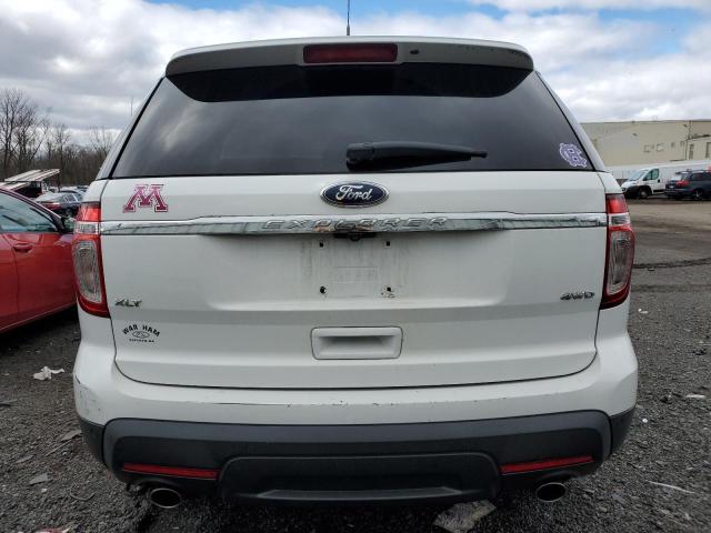 1FM5K8D80DGA77510 - 2013 FORD EXPLORER XLT WHITE photo 6