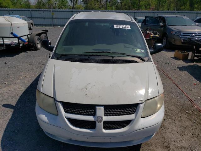 1B4GP253X2B640892 - 2002 DODGE CARAVAN SE WHITE photo 5