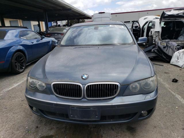 WBAHL835X6DT06119 - 2006 BMW 750 I BLUE photo 5