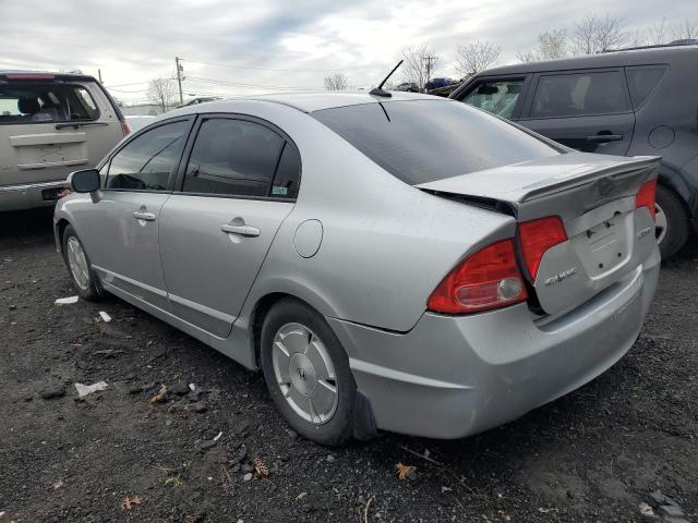 JHMFA36298S014432 - 2008 HONDA CIVIC HYBRID SILVER photo 2