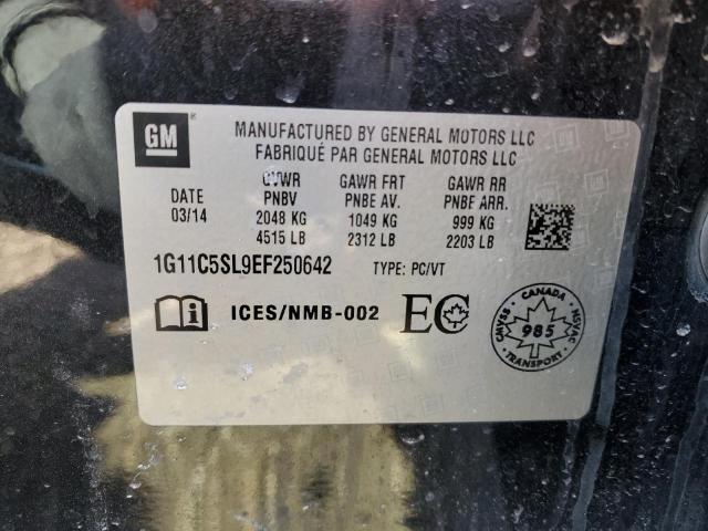 1G11C5SL9EF250642 - 2014 CHEVROLET MALIBU 1LT 黑色 照片 12