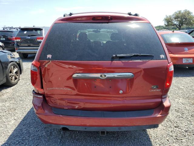 2C4GP64L75R313528 - 2005 CHRYSLER TOWN & COU LIMITED RED photo 6