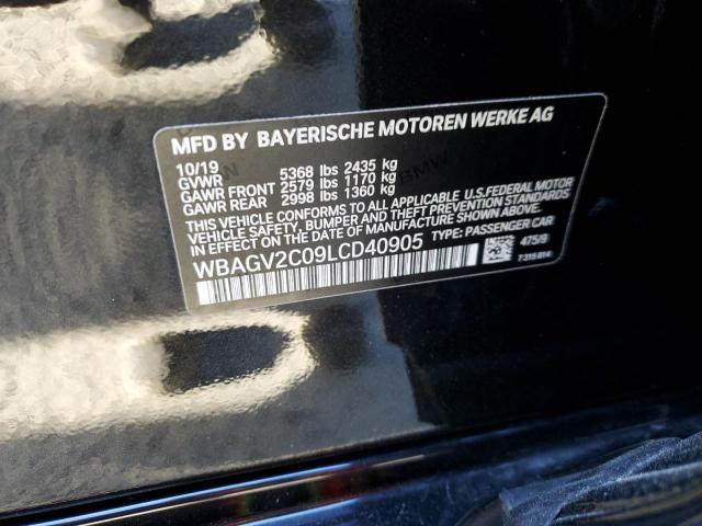 WBAGV2C09LCD40905 - 2020 BMW UK BLACK photo 12