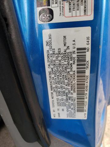 5TETU62N35Z017461 - 2005 TOYOTA TACOMA PRERUNNER ACCESS CAB BLUE photo 12