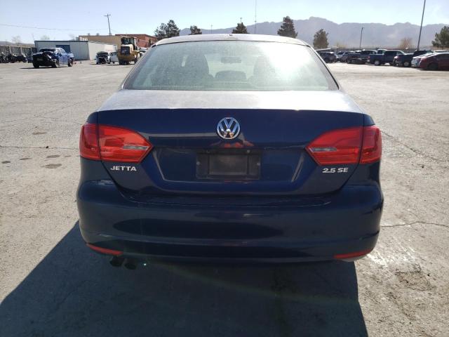 3VWDP7AJ2CM452821 - 2012 VOLKSWAGEN JETTA SE BLUE photo 6