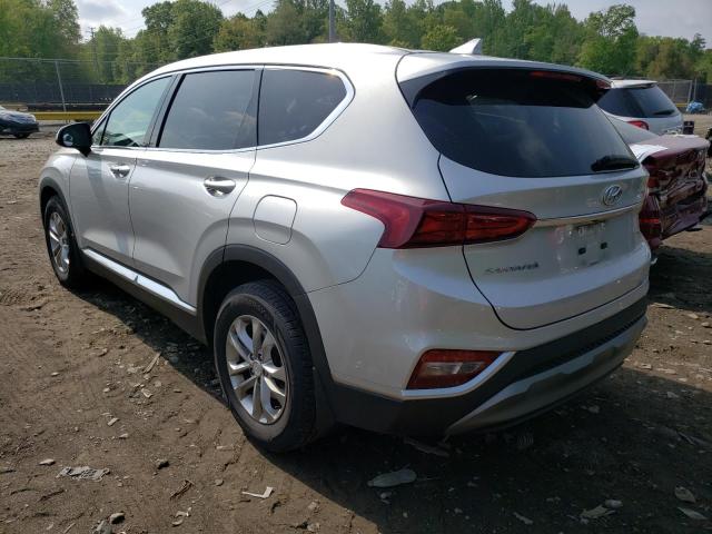 5NMS3CAD0KH132410 - 2019 HYUNDAI SANTA FE SEL Արծաթագույն լուսանկար 2
