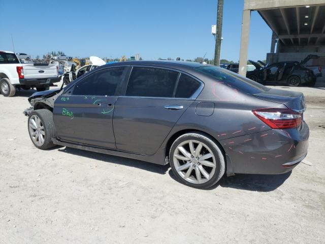 1HGCR2F74HA125402 - 2017 HONDA ACCORD EX GRAY photo 2