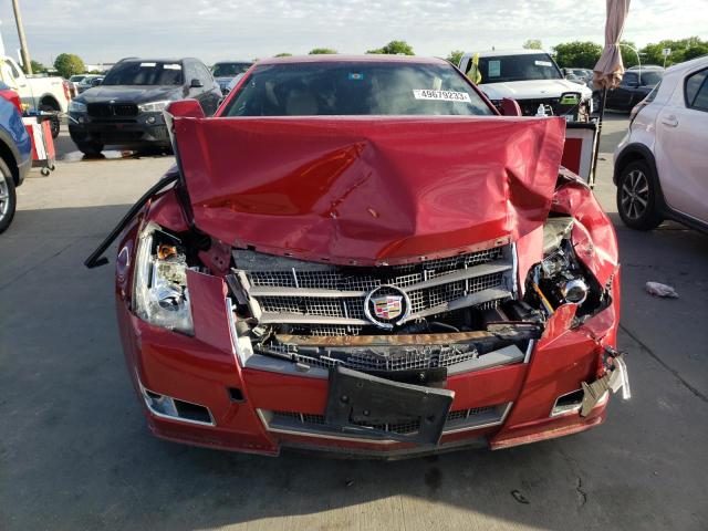 1G6DK1EDXB0117510 - 2011 CADILLAC CTS PERFORMANCE COLLECTION RED photo 5