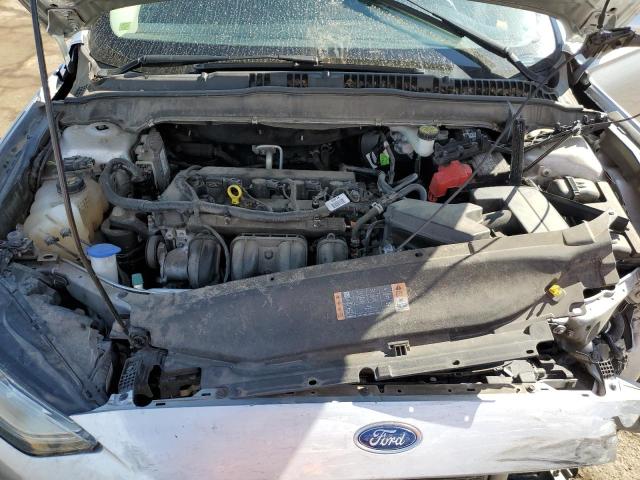 3FA6P0H79HR349344 - 2017 FORD FUSION SE SILVER photo 11