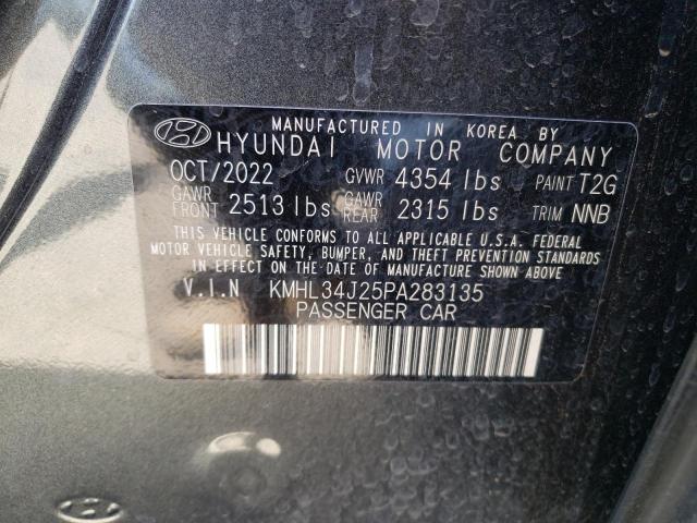 KMHL34J25PA283135 - 2023 HYUNDAI SONATA LIMITED GRAY photo 12