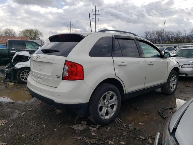 2FMDK4JC6DBC26913 - 2013 FORD EDGE SEL WHITE photo 3