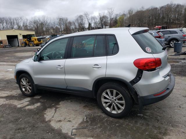 WVGBV3AX3EW551403 - 2014 VOLKSWAGEN TIGUAN S SILVER photo 2