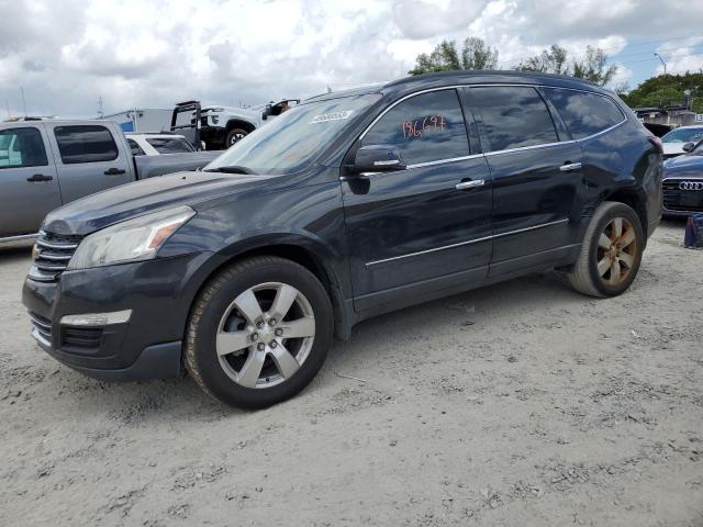 1GNKRJKD9EJ334394 - 2014 CHEVROLET TRAVERSE LTZ GRAY photo 1