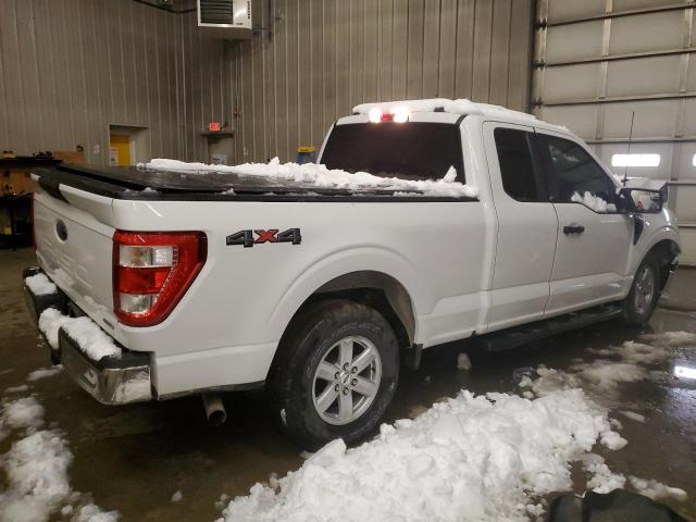 1FTEX1EP7MFC15634 - 2021 FORD F150 SUPER CAB WHITE photo 3