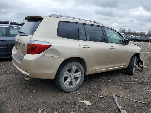 JTEES43A282079761 - 2008 TOYOTA HIGHLANDER SPORT GOLD photo 3