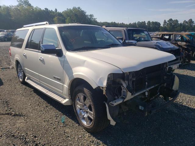 1FMFK19517LA95567 - 2007 FORD EXPEDITION EL LIMITED WHITE photo 1