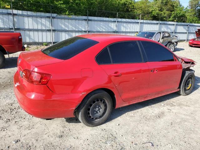 3VW2K7AJ6CM397814 - 2012 VOLKSWAGEN JETTA BASE أحمر صورة 3