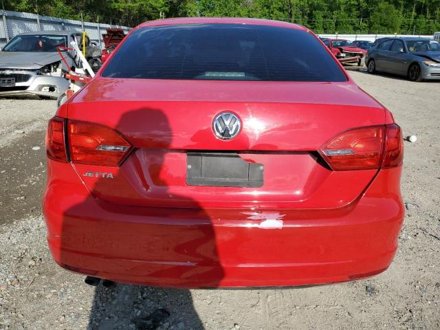 3VW2K7AJ6CM397814 - 2012 VOLKSWAGEN JETTA BASE أحمر صورة 6