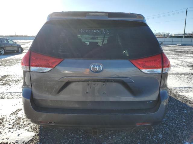 5TDKK3DC0BS069358 - 2011 TOYOTA SIENNA LE GRAY photo 6