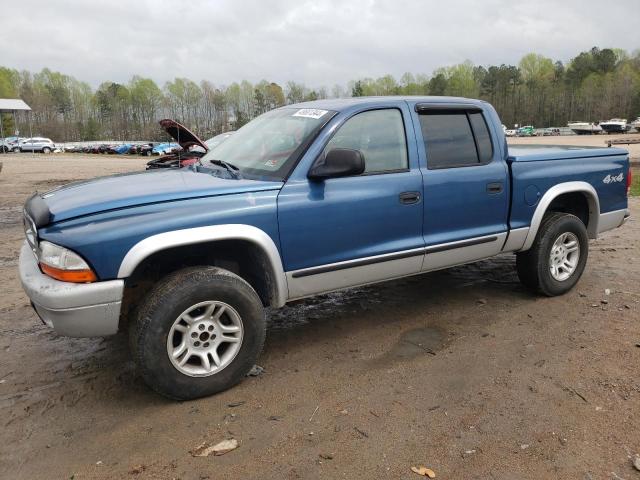 1D7HG48N63S192853 - 2003 DODGE DAKOTA QUAD SLT BLUE photo 1