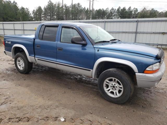 1D7HG48N63S192853 - 2003 DODGE DAKOTA QUAD SLT BLUE photo 4