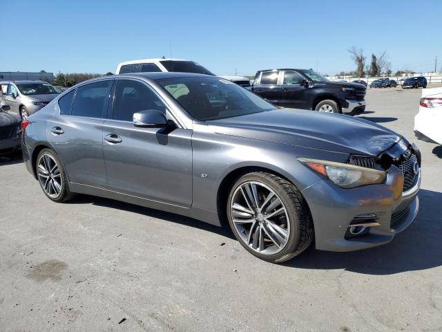 JN1BV7AP0EM671797 - 2014 INFINITI Q50 BASE GRAY photo 4