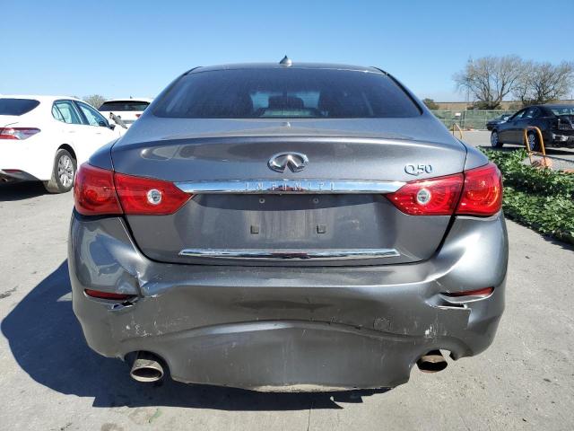 JN1BV7AP0EM671797 - 2014 INFINITI Q50 BASE GRAY photo 6