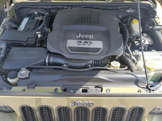 1C4AJWAG9DL670053 - 2013 JEEP WRANGLER SPORT GREEN photo 11