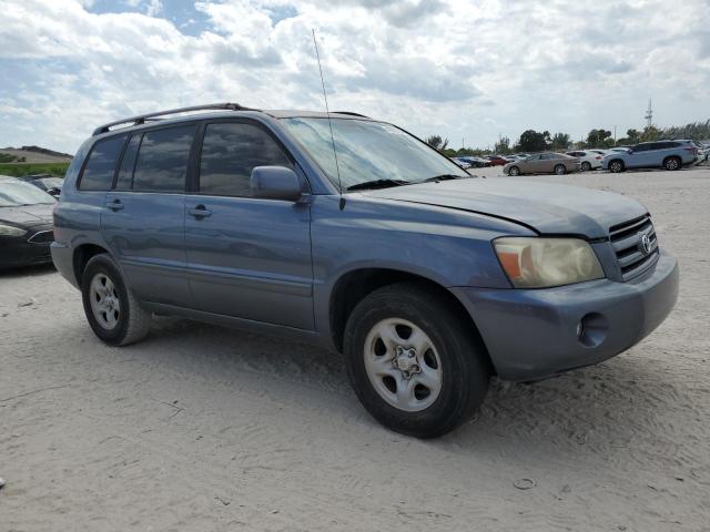 JTEDD21A360151329 - 2006 TOYOTA HIGHLANDER BLUE photo 4