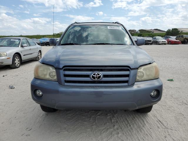 JTEDD21A360151329 - 2006 TOYOTA HIGHLANDER BLUE photo 5