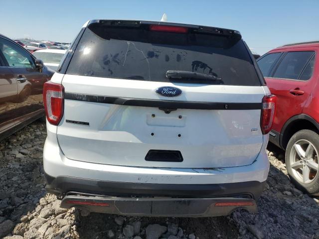 1FM5K8AR6HGE26043 - 2017 FORD EXPLORER POLICE INTERCEPTOR WHITE photo 6