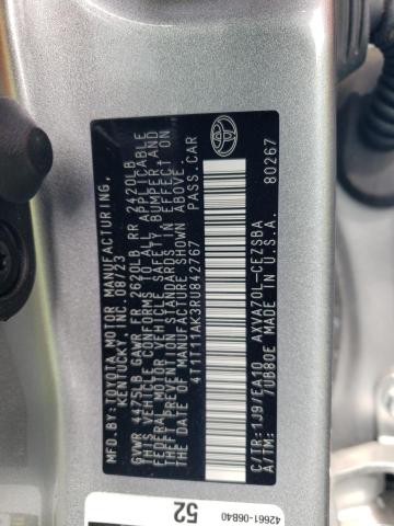 4T1T11AK3RU842767 - 2024 TOYOTA CAMRY SE NIGHT SHADE SILVER photo 12