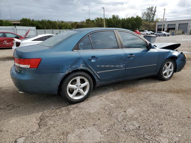 5NPEU46F67H212492 - 2007 HYUNDAI SONATA SE BLUE photo 3