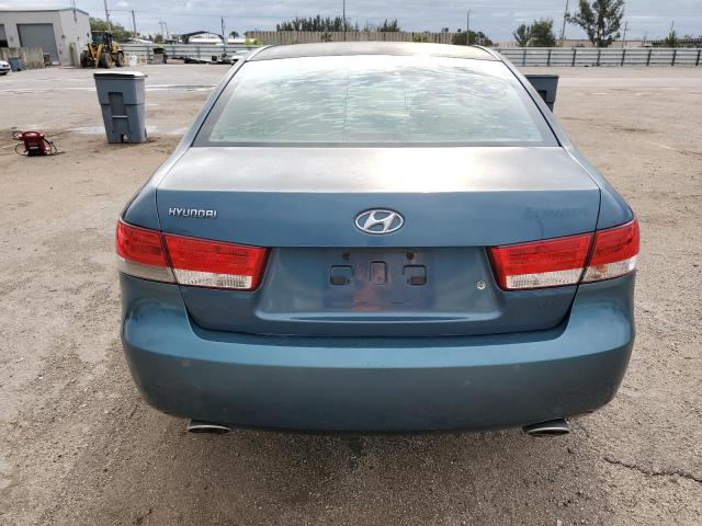 5NPEU46F67H212492 - 2007 HYUNDAI SONATA SE BLUE photo 6