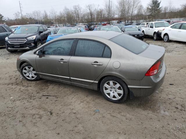 1HGFA16538L071673 - 2008 HONDA CIVIC LX GRAY photo 2