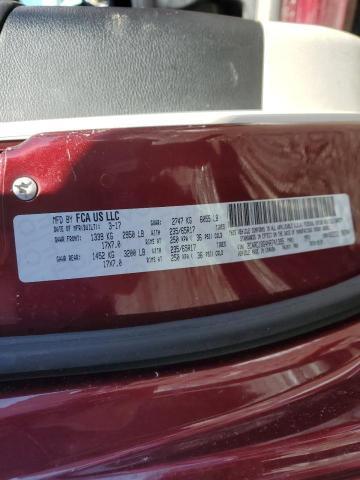 2C4RC1BG4HR741395 - 2017 CHRYSLER PACIFICA TOURING L RED photo 13