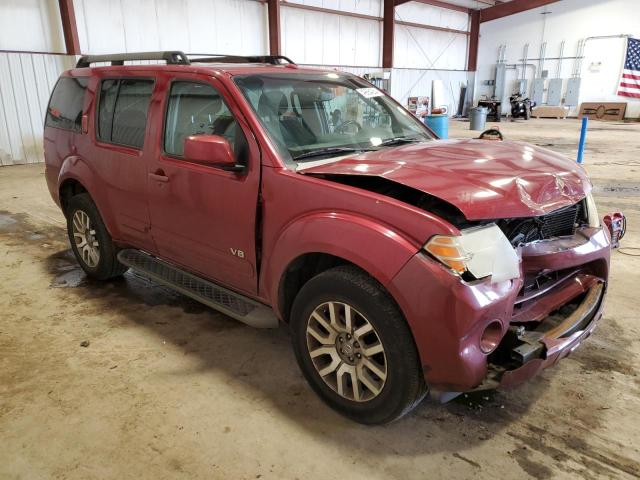 5N1BR18B58C637790 - 2008 NISSAN PATHFINDER LE RED photo 4