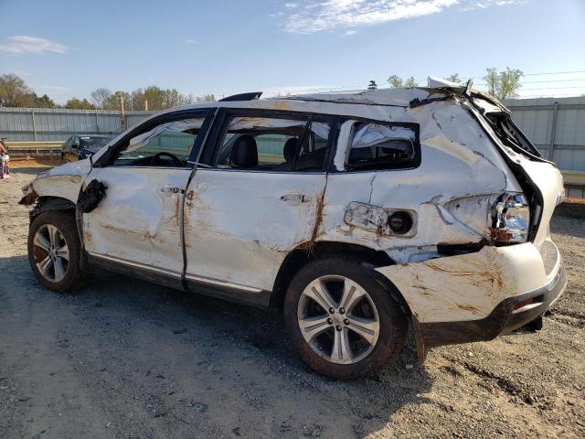 5TDYK3EH1DS112502 - 2013 TOYOTA HIGHLANDER LIMITED WHITE photo 2