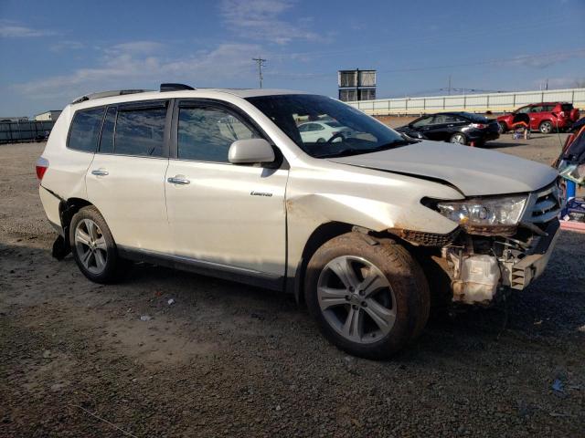 5TDYK3EH1DS112502 - 2013 TOYOTA HIGHLANDER LIMITED WHITE photo 4