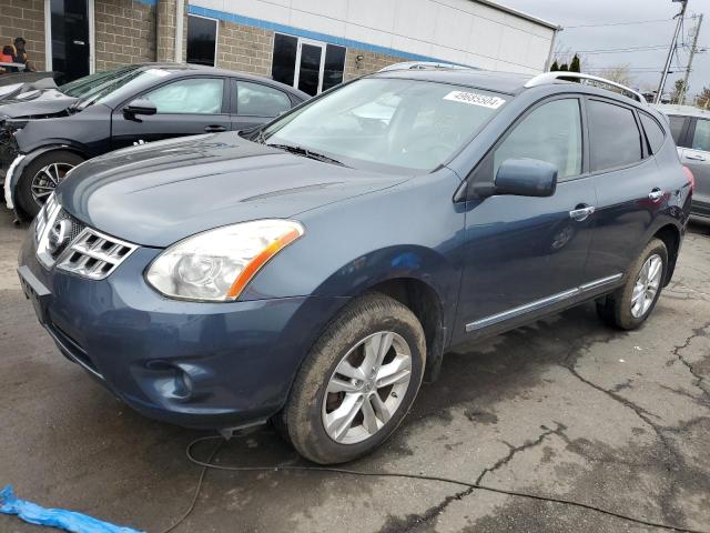 JN8AS5MV0DW141742 - 2013 NISSAN ROGUE S BLUE photo 1