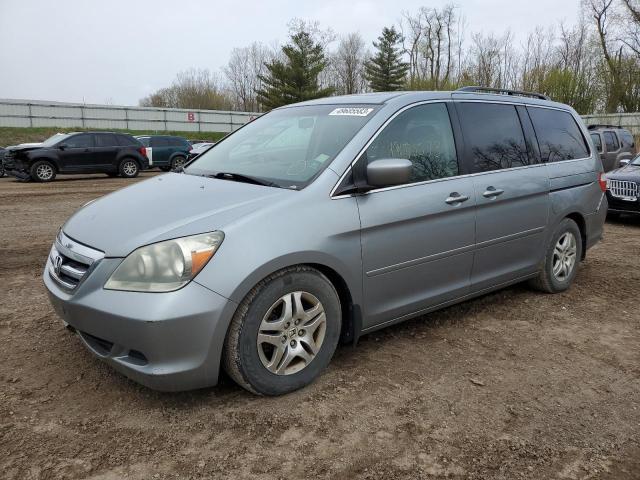 5FNRL38746B048614 - 2006 HONDA ODYSSEY EXL SILVER photo 1